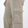 PANTALON CARGO WIDE LEG MUJER HABANO
