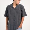 CAMISA LINO MANGA CORTA RAYADA