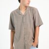 CAMISA LINO MANGA CORTA RAYADA