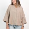 CAMISA LINO MANGA TRES CUARTOS