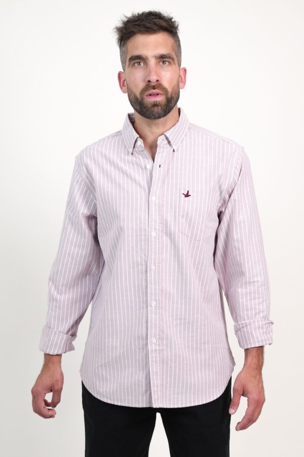 CAMISA OXFORD RAYADA SH
