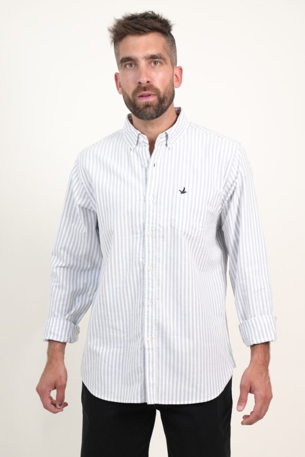 CAMISA OXFORD RAYADA SH